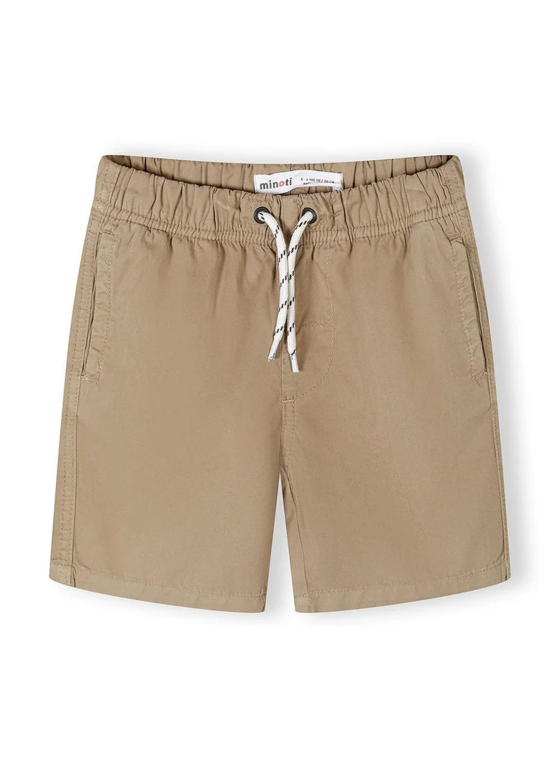 مينوتي Boys 3-pack cotton shorts elastic waistband sand navy khaki 3 to 15 years